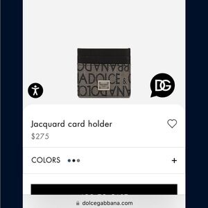 Dolce and Gabbana card holder